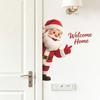 Christmas Santa Sticker, Living Room Entrance Wall Decoration, Home Wall Paper, Wall Sticker