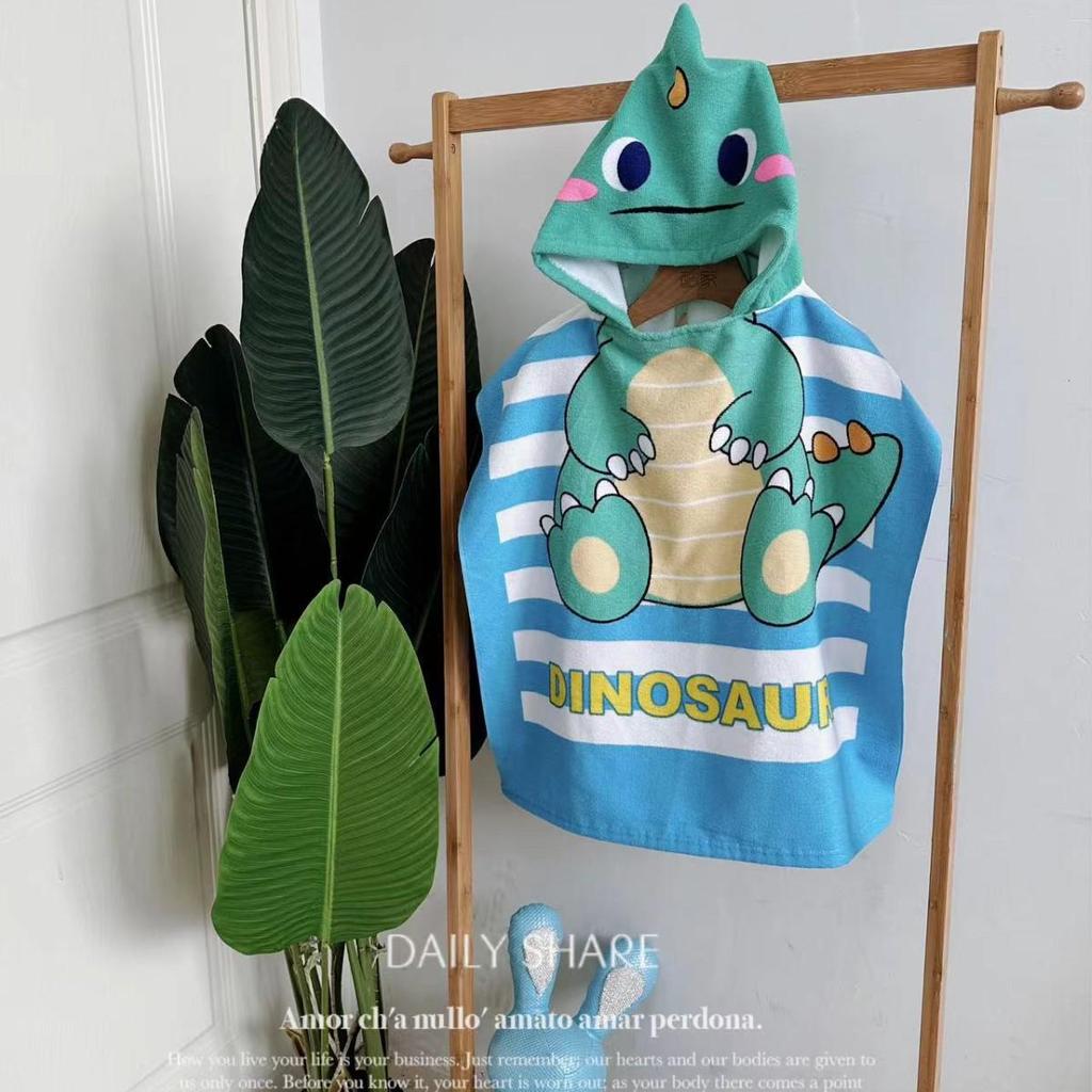 Children's Microfiber Hooded Bath Towel Cloak - Quick-Dry & Absorbent