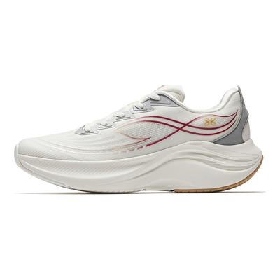 Yezi 6 Invierno Moderno Versátil Ligero Rebote Zapatillas Bajas para Correr Zapatilla Mujer Blanco Marfil Plata 922515517-8