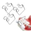 4Pcs/Box Dental Stainless Steel Dental Cotton Roll Holder Clip Dental Fixed Clamp Fit Instruments Tool Lab Supplier
