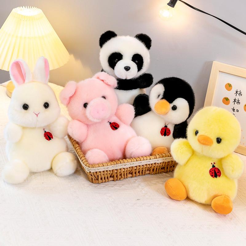 Fox Rabbit Panda Penguin Plush Toy Collection Filling Childrens Comfort Playtime