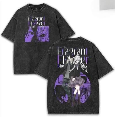 

The Fragrant Flower Blooms With Dignity Washed T shirt NewModel Anime Lover Tshirt Oversized Year round clothing Unisex soft S