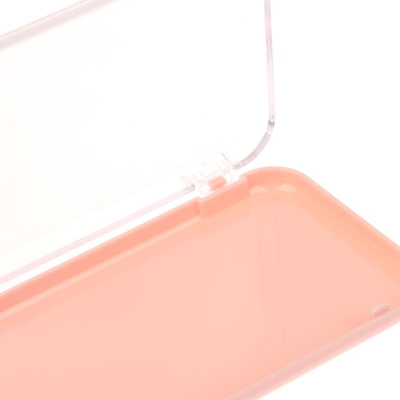 Plastic Clear Jewelry Box Press-On Nail Storage Case Rectangle Storage Box For False Nails Display And Salon Essentials With Lid