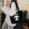 Hot-selling Panda Plush Underarm Bag Hand Carry Large Capacity Plush Handbag Women's Crossbody Shoulder Bag Tote