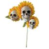 Sunflower Horror Skull Craft Decoration Simulation Flower Halloween Decoration Garden Simulation Flower Ornaments Gardening