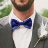 [ABOOFAN] Cummerbund, Bow Tie, Pocket Square 3-Piece Set - Tuxedo, Formal Suit, Men's Tailcoat, Wedding, Party, Adjustable Size (Royal Blue)