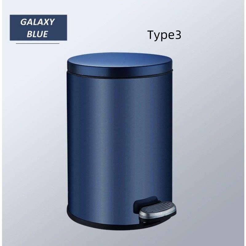6L/8L/12L Household Large Capacity Rubbish Bin Auto Soft Close Stainless Steel Dustbin Minimalist Design Trash Bin