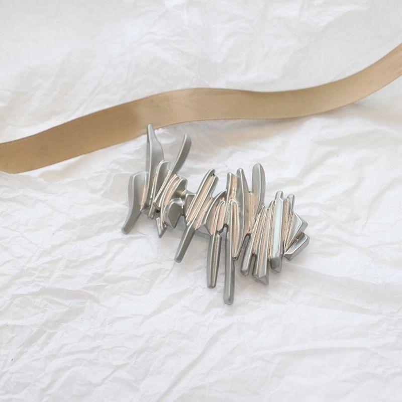 Women Hollow Bowknot Hair Clips Metal Gold Silver Color Tassel Hairpin Hair Accessories Geometric Ir