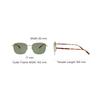 Montblanc Mirror Logo Square Sunglasses Men sunglasses Gold MB0137SK003