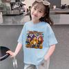 Kids Kpop Demon Hunters Children's T-Shirt Short Sleeve T-shirt Cute Kpop Demon Hunters Tiger Harajuku Tshirt for Boys Girls