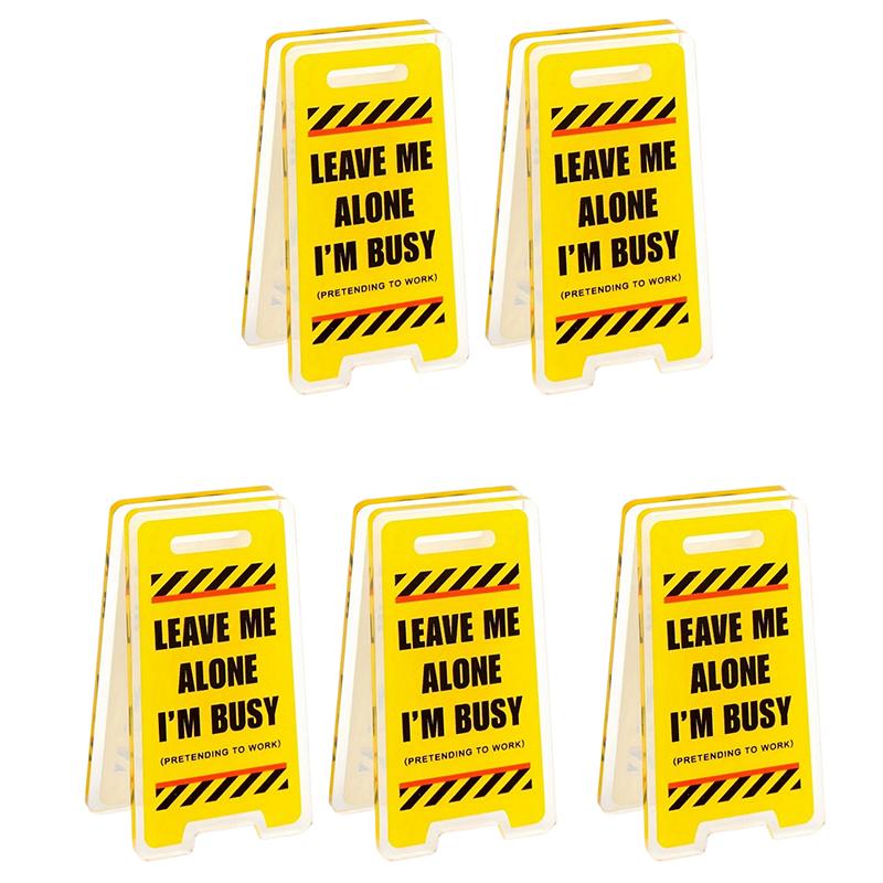 Desk Decoration ‘Leave Me Alone, I'm Busy’ - Humorous Office Decoration Humour Gifts For Men And Women Room Decorations