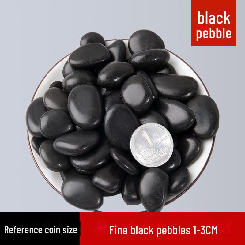 50 Catties Black Pebbles: Natural Rain Flower Stones for Courtyard and Garden Landscaping