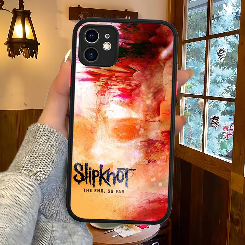 

Slipknot Band Silicone Case For IPhone 16 15 14 13 12 11 Pro Max Plus X XS MAX Shockproof Matte Cover iphone 14 pro
