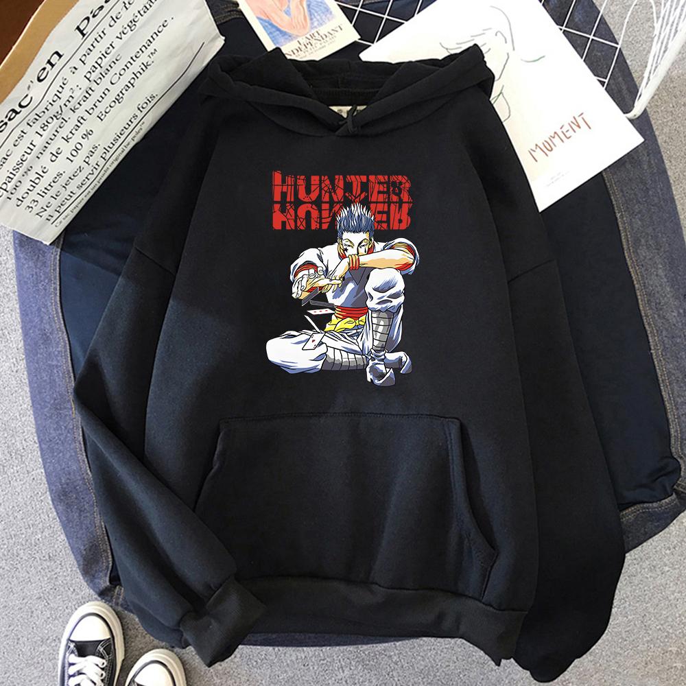 Cute Unisexs Hunterxhunter Hoodies Hunter X Hunter Unisex Women Pullovers Hoodies Sweatshirts Killua Zoldyck Hisoka 90s Anime Hoody