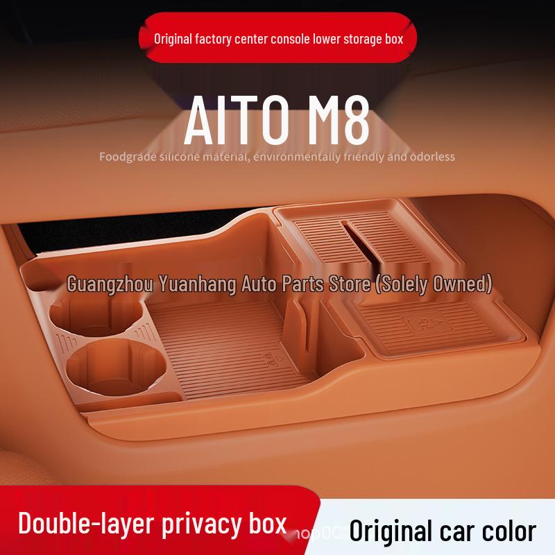 Enhanced Tissue Holder for AITO M8 Center Console Storage: Car Accessory Upgrade