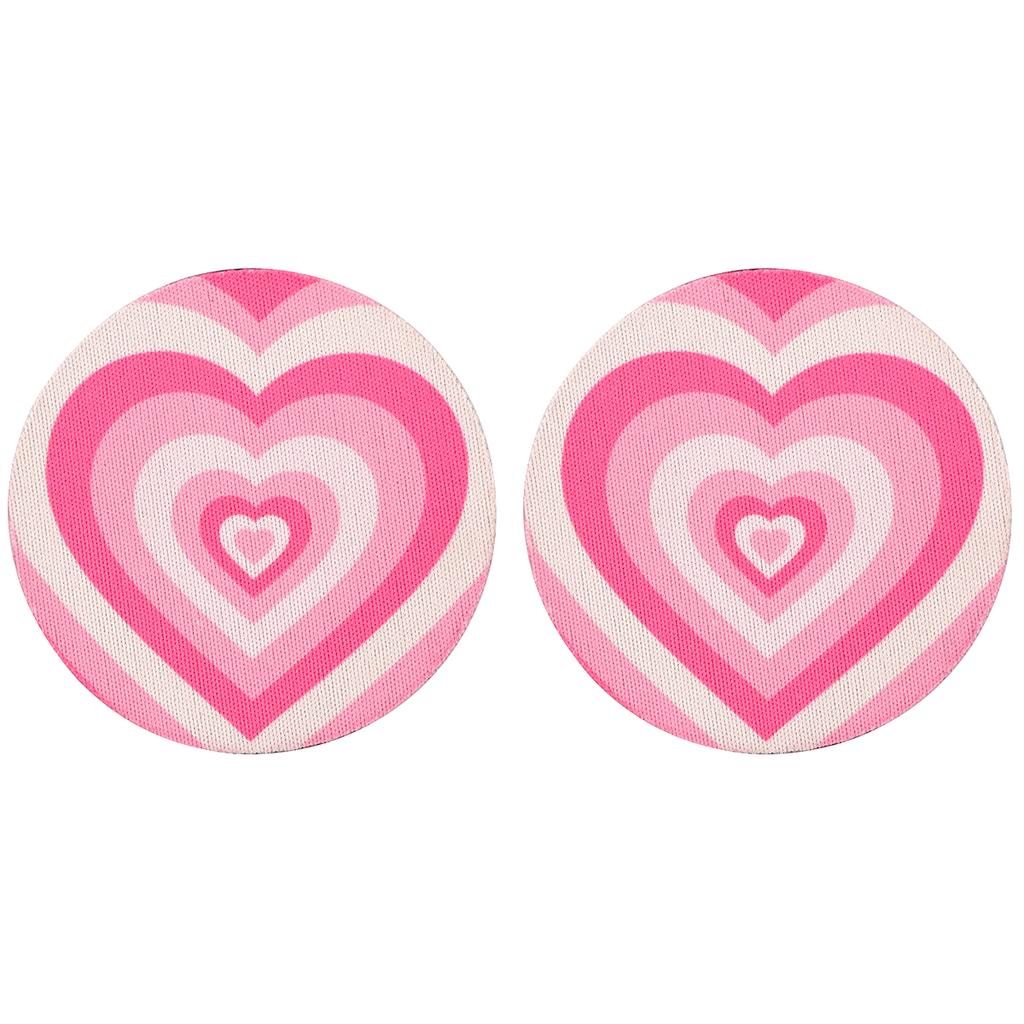 2pcs Cute Animals Car Coaster Anti-Slip Durable Universal Coasters Water Cup Groove Pad Car Interior Decoration Supplies