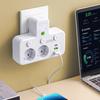EU Wall Plug Power Strip – 2 Versions: Standard or with USB Type-C, Wall Charger for Home & Office