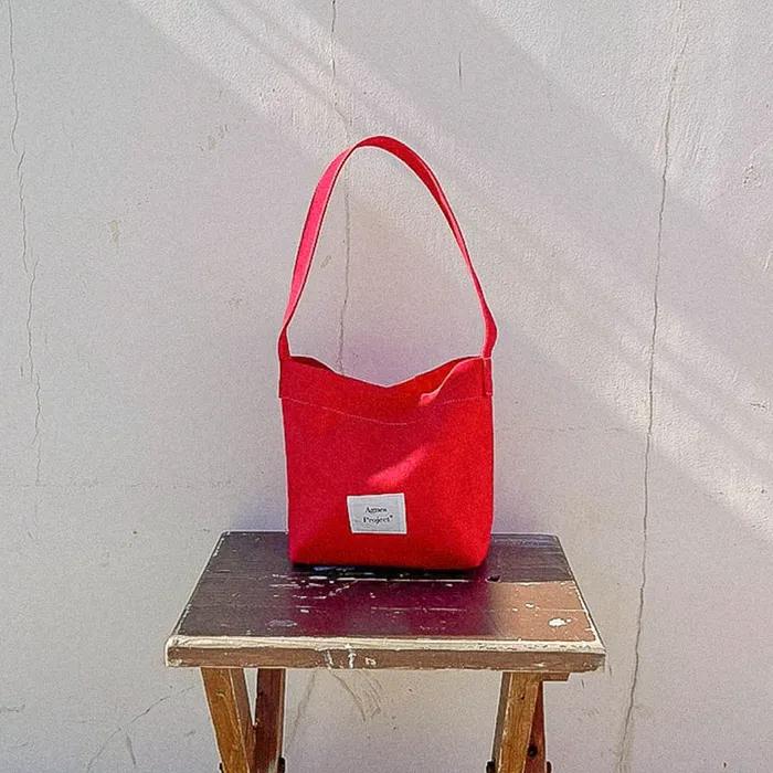 [Agnes Project] Peanut Tote Bag (Ver.2)_Red