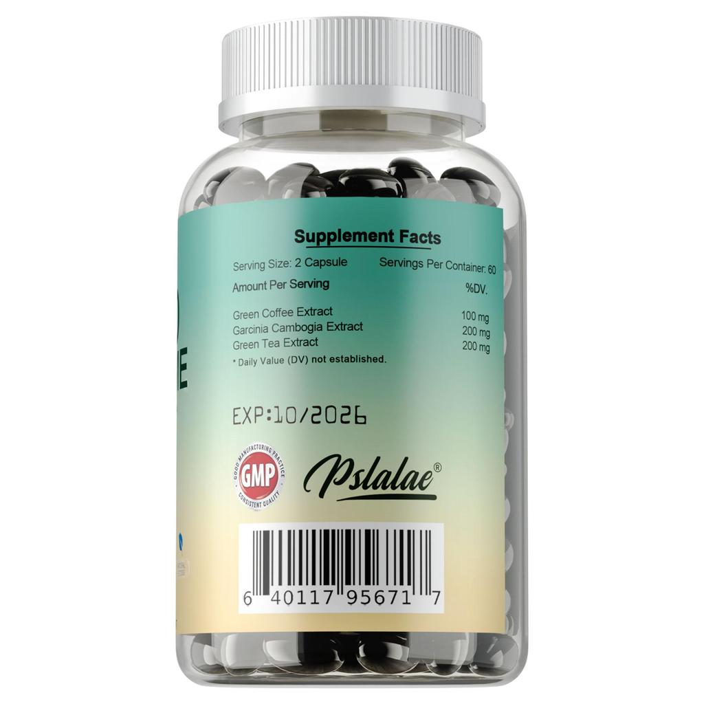 Complex ketogenic extract capsules, containing green tea extract and Garcinia Cambogia extract, suitable for both men and women.