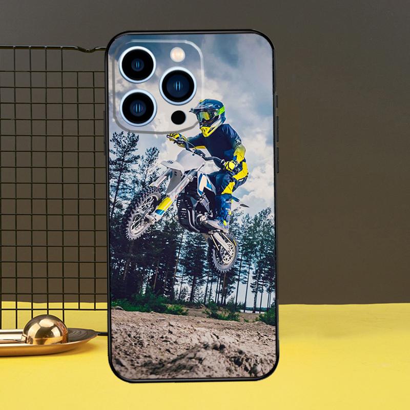 Moto Cross Motorcycle Sport Phone Case For iPhone 13 12 14 11 16 15 Pro Max Plus Mini 7 8 X XR XS Max Cover