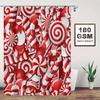 Minimalist Cute Shower Curtain With Hooks Waterproof Mildew Proof Easy Clean Install For Multi-scene Bathroom Bathtub Privacy