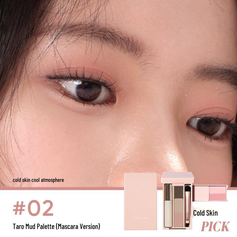 Judydoll Orange Mini Eye Shadow Palette for Travel and Daily Use