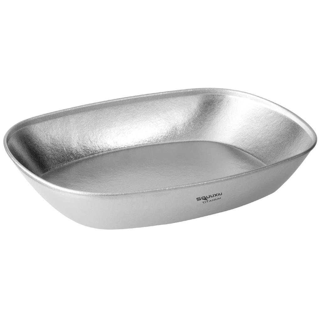 Titanium Plate Camping Plate BBQ Plate Fish Plate Ultra Lightweight Stackable and Portable Health Grade 106g Salad