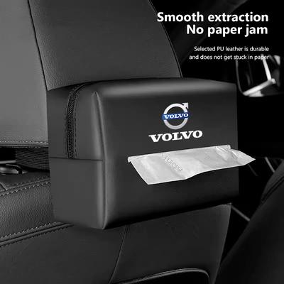 Car Tissue Organizer Bag Paper Towel Storage Box Accessories For XC90 V90 V60 XC60 V40 S80 S60 S90 C40 XC40 V70 XC70 C30 C