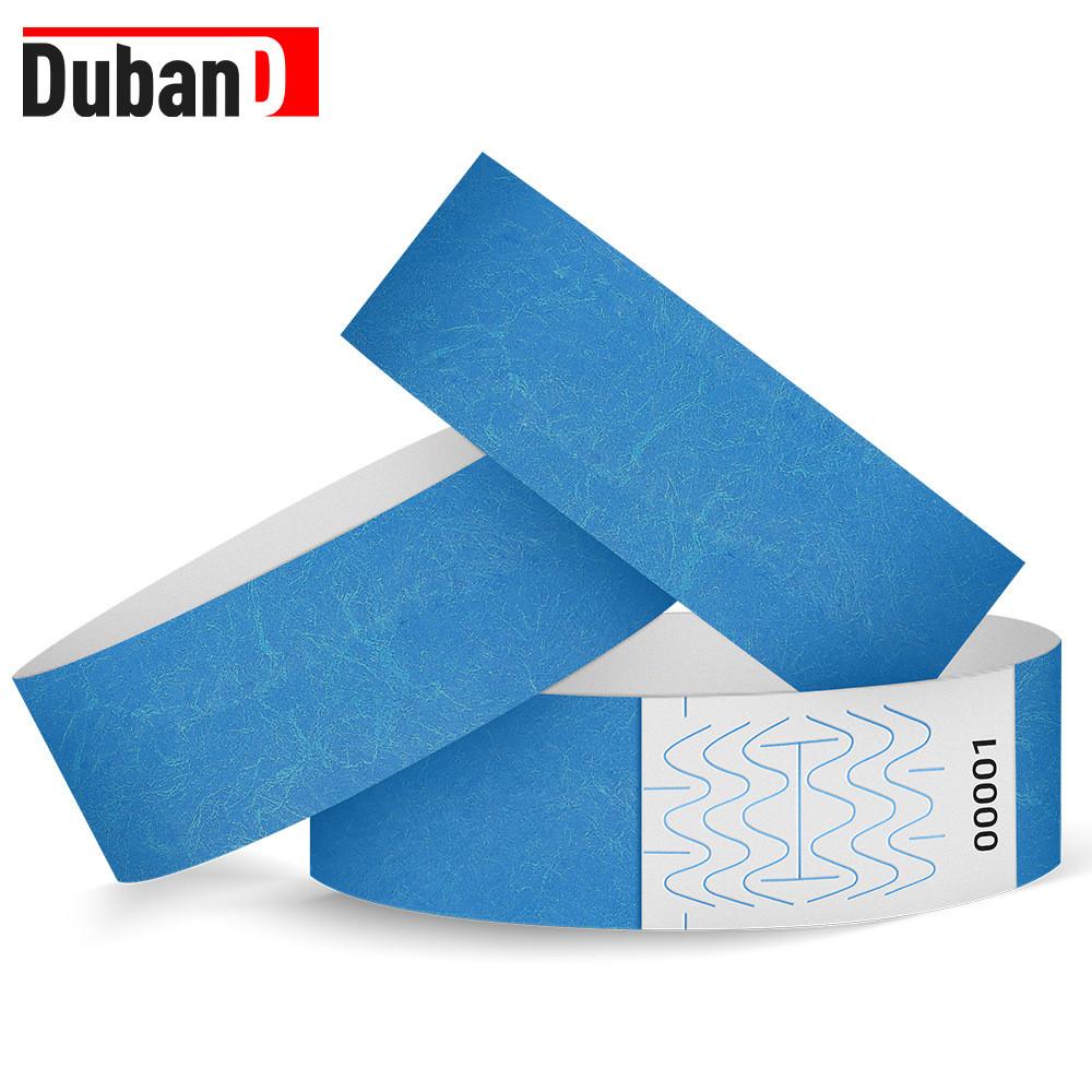 Waterproof Dupont Paper Wristbands With Uv Printing For Childrens Playground And Pool Access