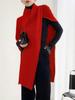 Asymmetrical High Neck Patchwork Sweater