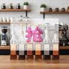 1/6 stk Sirupspumpe Kaffesirop Pumpe Dispenser Gull Sirupspumpe Topp For 750 ml / 25,4 oz Sirupsflaske Sirupspumper For Kaffebar