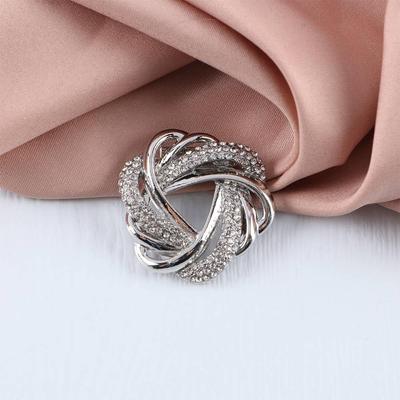 Regalo Geométrico Pedrería Perla Para Niñas Flor Mujeres Hebilla de Bufanda Anillo para Bufanda Pinza para Chal Estilo Coreano Broches