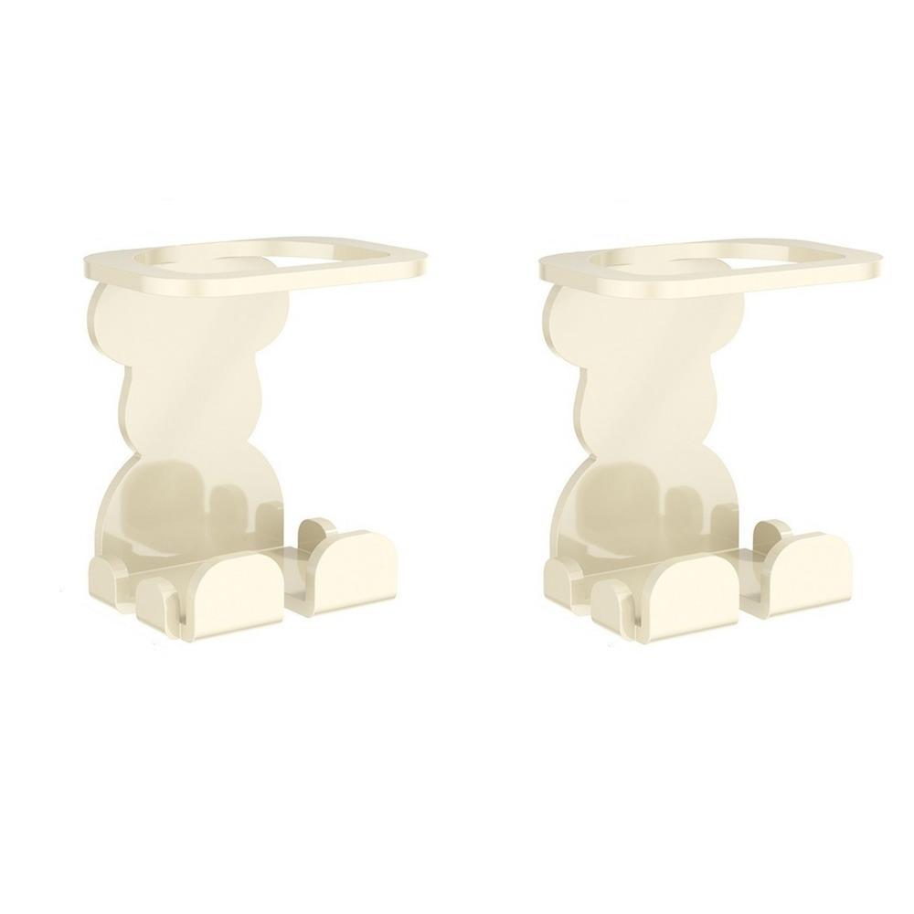 2PCS Punch Free Razor Holder Carbon Steel Electric Toothbrush Holder  Skincare Storage