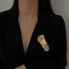 Literary Human Face Brooch Pin Personality Clothing Hat Accessories Gift For Women Mother Wife