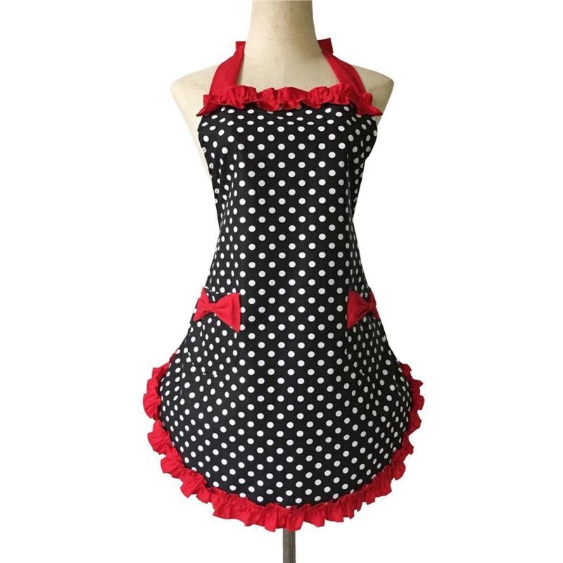 Fashion Bowknot Aprons Chefs Apron Waitress Apron for Kitchen Cooking Restaurant Women s Cake Apron Adjustable Chefs Apr красный