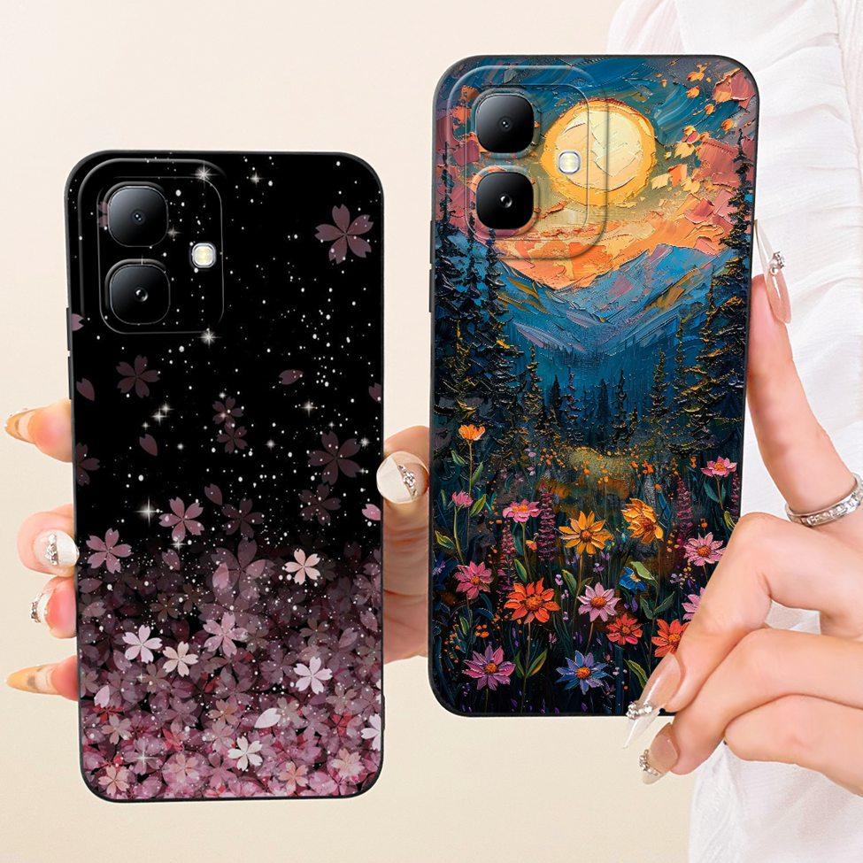 For Infinix Smart20 X6840 X6840B Phone Case For Infinix Smart 20 Cover Luxury Fashion Cute Cartoon Funny Painted Silicone Casing