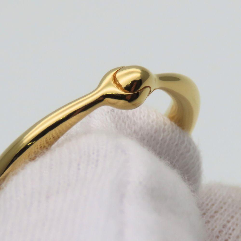 Gebrauchter HERMES Schalring Mo Metall 10,9g Gold Vergoldet