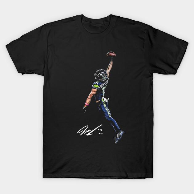 

Men Black Print T-shirt Jaxon Smith-Njigba Posterized No-Cut Transfer Paper Print Cotton Tshirt 2XL чорний