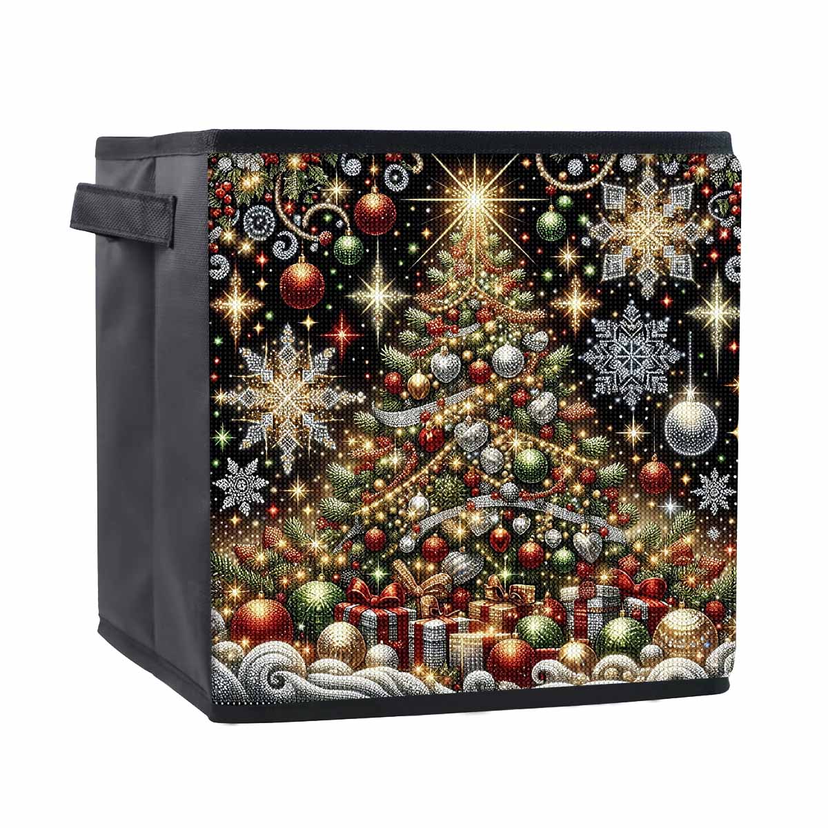 

Красочная рождественская елка 5D алмазная живопись корзина для хранения полная круглая выкладка мозаика алмазная вышивка наборы для вышивания крестом домашний декор домашний декор 25cmx25cm