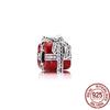 Red Motorcycle Rider & Good Fortune Carp Fish Dangle Charm Beads Fit Original Fasion 925 Sterling Silver Bracelet Women Jewelry