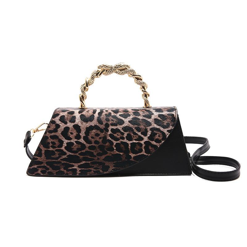 Streetwear Leopard Print Small Pu Crossbody Bag With Magnetic Closure For Daily Use