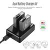 Portable Dual Camera Battery   Kit Set with 2pcs Rechargeable Batteries USB Cable Indicator Light for  One X Cameras