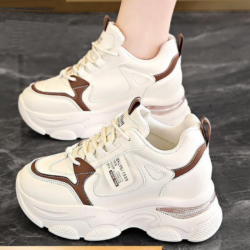 

Women Chunky Sneakers Lady Height Increasing Casual Shoes Girl Student White Sport Sneakers Women Outdoor Jogging Shoes OL Shoes 35