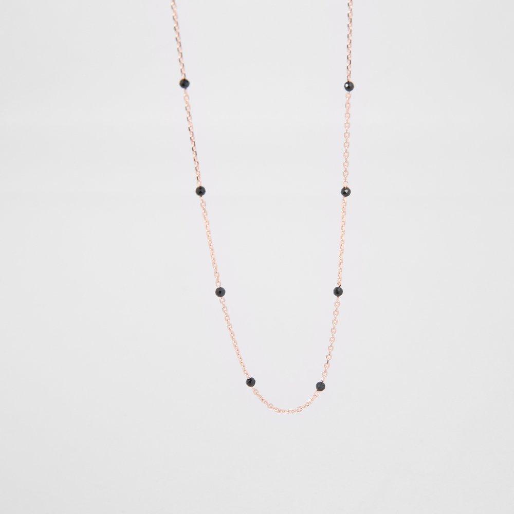 [Judy and Paul] Gloria Black Spinel Gemstone Necklace N52219