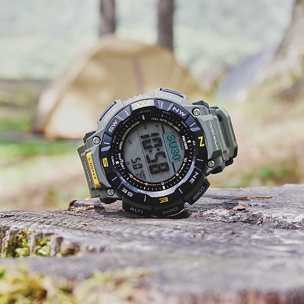 Casio Men's PRO TREK PRG-340-3JF [PROTREK Climber Line] rundklokke harpiks *Biomas Plast Digital