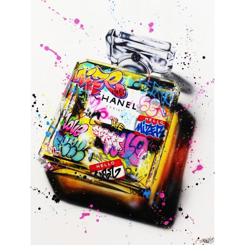 Street Graffiti Canvas Art Print Perfume Couple Holding Hands Painting Living Room Art Poster for Home Wall Decor Decoration