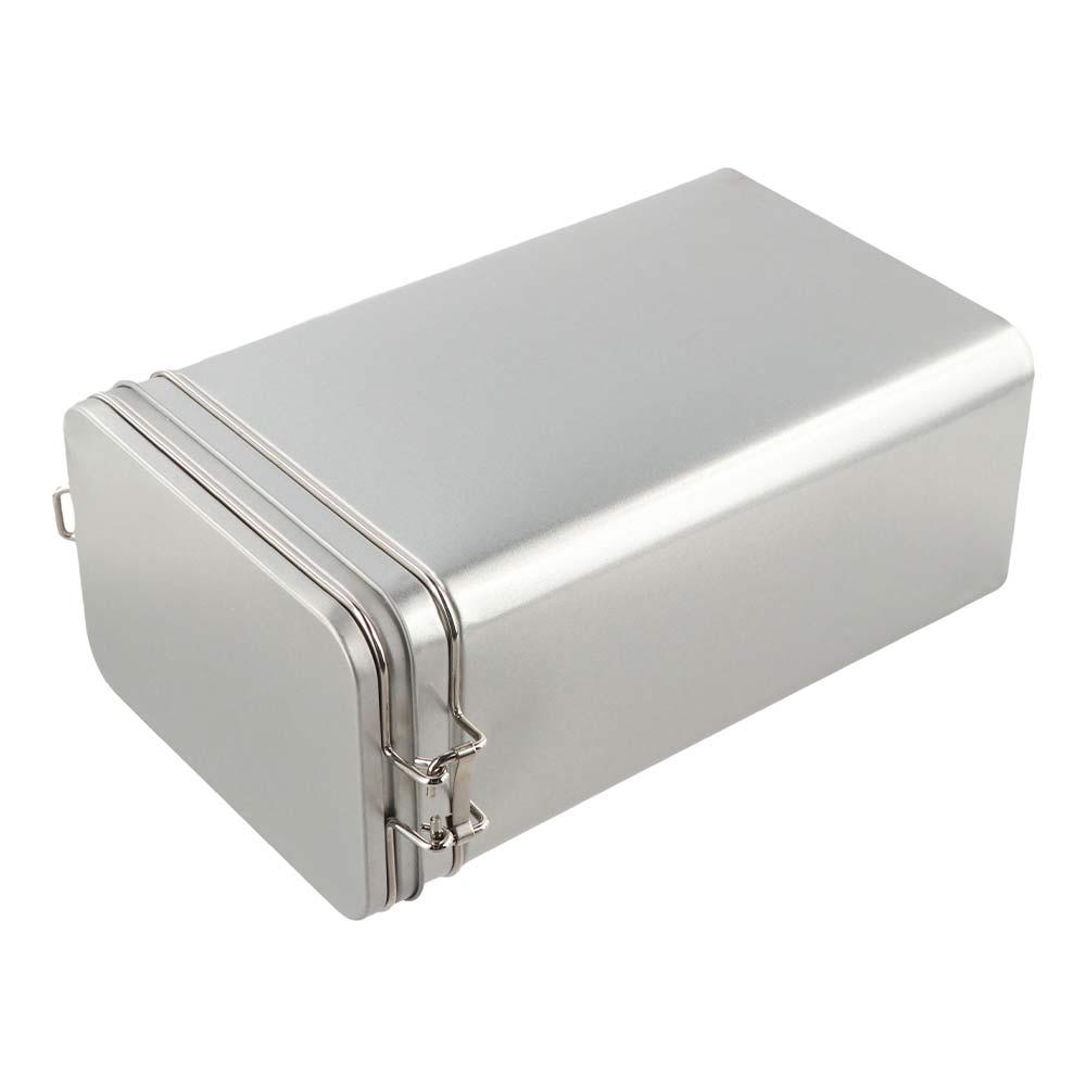 Stříbrná nádoba na kávu Odolná proti vlhkosti Plechová krabička Kovová nádoba Pouzdro na skladování potravin Domov