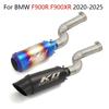 For BMW F900R F900XR 2020-2025 Motorcycle Exhaust Mid Link Pipe Connect 51mm Muffler Stainless Steel Escape With DB Killer