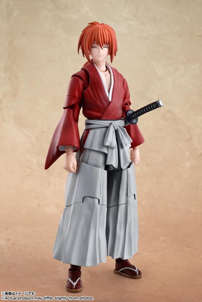 Rurouni Kenshin Swordsman Romantic Himura Kenshin 135mm painted movable figure S.H.Figuarts -Meiji Story- approx. PVC&ABS