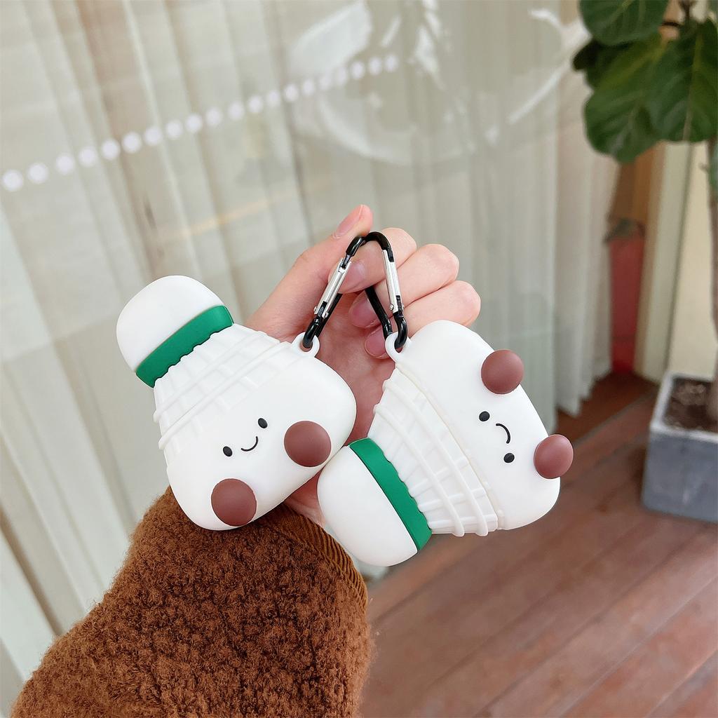 Earphone Case for Apple AirPods with Wireless Charging Case (2019)/AirPods with Charging Case (2019)/(2016) Badminton Shape